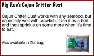 Big Ron's Cajun Critter Dust 