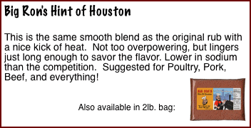 Big Ron's Hint of Houston 