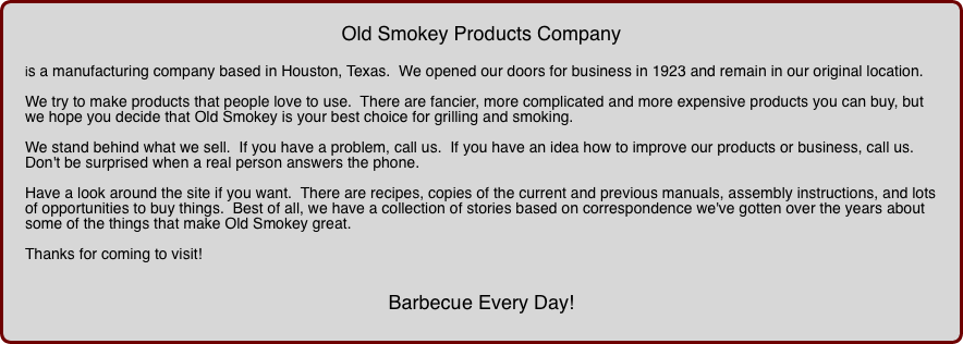 Old Smokey Products Company