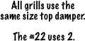 All grills use the 